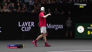 Shapovalov vs Zverev ● Laver Cup 2017 HD Highlights