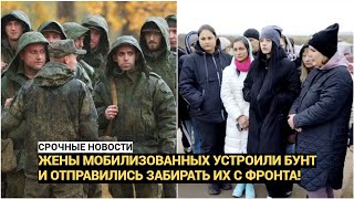 Жены российских мобилизованных устроили бунт и отправились забирать их с фронта!