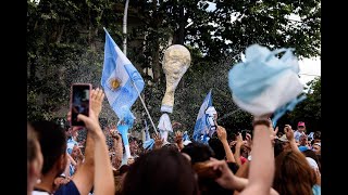 🏆 festejos en Pehuajo Buenos Aires 📍 Argentina campeón mundial 2022 📻 Urban985