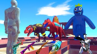 FPS Avatar vs Colorful dinosaurs! - Animal Revolt Battle Simulator