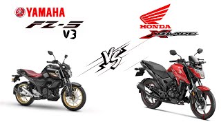 Yamaha Fzs-Fi V3 VS Honda Xblade | Detailed Comparison | Shivam Chaubey