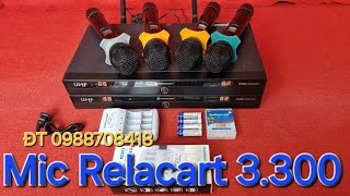 Mic Bãi Relaracrt ER 3300 chất âm sạch sẽ sóng khỏe chuyên cho ae sự kiện. ĐT 0988708418