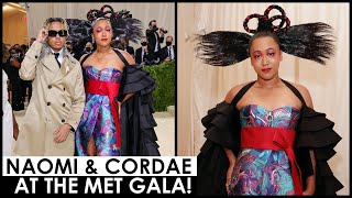 NAOMI OSAKA ATTENDS MET GALA WITH BOYFRIEND CORDAE IN CUSTOM LOUIS VUITTON DRESS