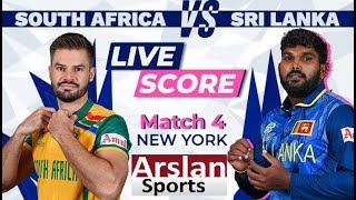 SRI LANKA vs SOUTH AFRICA MATCH 4 LIVE SCORES | SA vs SL LIVE | ICC T20 World Cup 2024 ARSLAN SPORTS