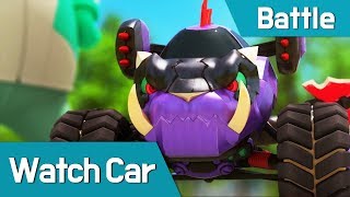 [Watch car Battle Scene5] Monster Watch car VS Bluewill, Avan, Poti, Sona