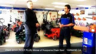 Winner of Husqvarna Chain Saw @ Ottawa Green Trade Expo 2012 (YARMAND.CA)