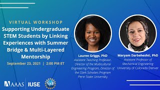 Supporting Undergraduate STEM Students with Summer Bridge & Multi-Layered Mentorship