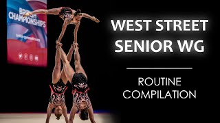 ACRO GYMNASTICS - West Street Senior Trio - Routine Compilation