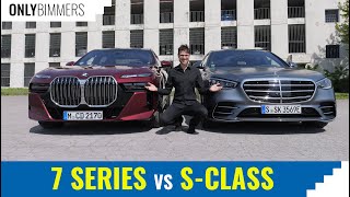 BMW 7 Series 740d xDrive (BMW G70) vs the Mercedes S-Class S500 (Mercedes V223) - Comparison Test