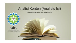 Analisis Konten (Analisis Isi) || Salah Satu Teknik Analisis Data Kualitatif