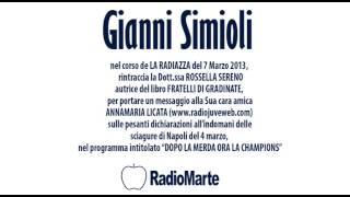 GIANNI SIMIOLI RINTRACCIA LA DOTT.SSA SERENO E LASCIA LEI UN MESSAGGIO