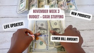 NOV WEEK 3 BUDGET & CASH STUFFING| BILL BINDER AND SINKING FUNDS| BUDGETING WEEKLY| TAYLORBUDGETS