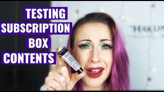 Testing beauty subscription box contents | Leila Land