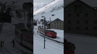 Hospental Snow Train #youtubeshorts #snow #train