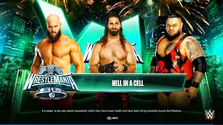 Seth Rollins Vs Braun Strowman Vs Bronson Reed - Hell In A Cell Match | WWE 2k24