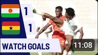 AFCON 2025 qualifier: Watch how Black Stars shared spoils with Niger in Morocco: Ghana 1 vrs 1 Niger