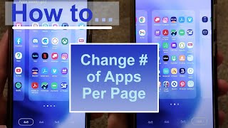 How to Change the Number of Apps per Page on the App Page (Samsung Galaxy S21)