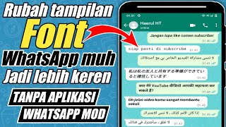 Cara membuat tulisan unik di aplikasi WhatsApp original