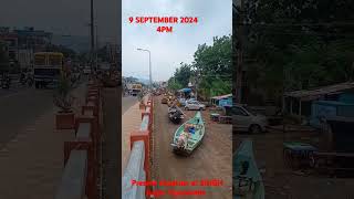 PRESENT SITUATION AT SINGHNAGAR BRIDZE VIJAYAWADA ANDHRAPRADESH 9 SEPTEMBER 2024