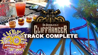 Dr. Diabolical's Cliffhanger Track COMPLETE | Six Flags Fiesta Texas | San Antonio, TX