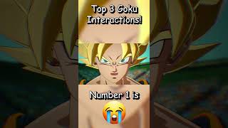 TOP 3 GOKU INTERACTIONS IN DRAGONBALL SPARKING ZERO! #shorts #dragonball