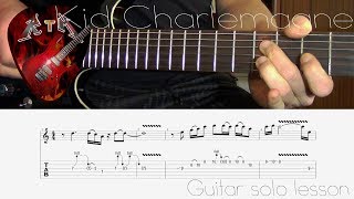 Kid Charlemagne Guitar Solo Lesson - Steely Dan (with tabs)