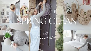 FIRST SPRING CLEAN 2024 & DECORATE WITH ME 🌸 cleaning motivation & easter / spring home decor