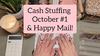 October Cash Stuffing #1 | Happy Mail