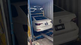 40” container loading w vehicles cars autos