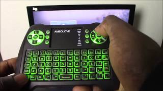 Review Of The Ambolove RGB Backlit Wireless Mini Keyboard With Multimedia Keys For A Variety Of Medi