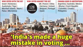 'India's made a huge mistake in voting against US on Jerusalem,' says BJP's Subramanian Swamy