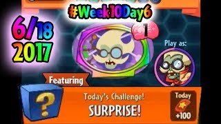 EUREKA! Daily Challenge 6/18/2017 (June 18th) - Plants vs Zombies Heroes