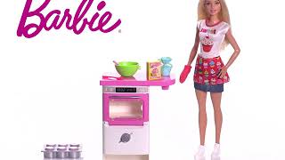 Set Barbie by Mattel I can be Papusa cu bucatarie FHP57