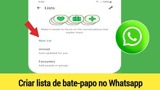 Como criar uma lista de bate-papo do WhatsApp | Crie uma nova lista de bate-papo no WhatsApp