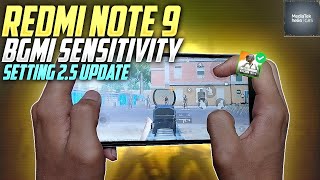 😍Redmi Note 9 New Best Sensitivity Setting For Bgmi & Pubg Full Gyroscope & NonGyroscope