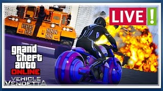 GTA 5 ONLINE - NEW ADVENSERY MODE!!!! - !!!טנק תפוז נגד אופנוע ענבים