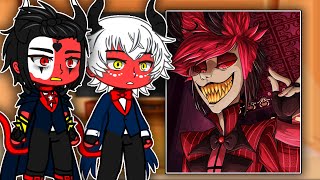 Helluva Boss React To Alastor | Hazbin Hotel | Gacha react