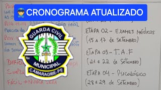 🚨ATENÇÃO🚨 GCM CAMARAGIBE 2024 - "ATUALIZAÇÃO DO CRONOGRAMA"