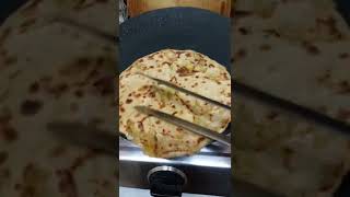 Spicy crispy and flaky Aloo paratha!! #shorts / Dhaba style punjabi aloo paratha..link in comments..