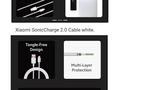 Xiaomi SonicCharge 2.0 Cable white