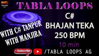 BHAJAN TEKA | 250BPM | C# SCALE | TABLA LOOPS