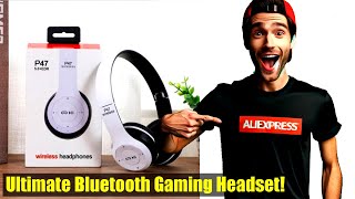 Unboxing the Best Wireless Sports Game Headset for iPhone XiaoMi! | Stereo P47 Headset