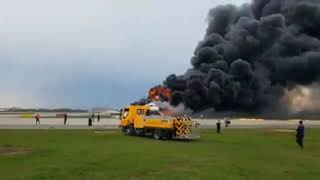 В Шереметьево при посадке загорелся пассажирский самолёт, есть пострадавшие