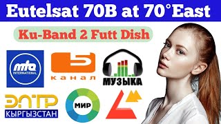 Eutelsat 70B at 70°E Dish Setting And Channels List