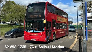 NXWM 4725 ADL Enviro 400 (ZF/€4) BU07LHB - Loud ZF