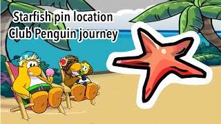 (Unavailable) Starfish pin location | Club penguin journey