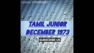 short hand Tamil junior December 1973 speed dictation