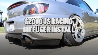 S2000 JS Racing Diffuser Install