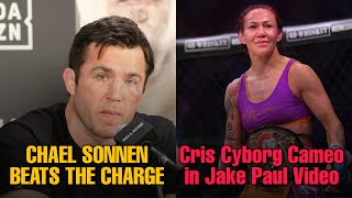 Chael Sonnen CHARGES DROPPED! Cris Cyborg Cameo in Jake Paul's Diss Track