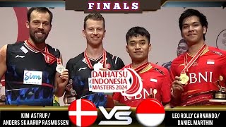 Loe Rolly CARNANDO/Daniel MARTHIN 🆚️ Kim ASTRUP/Anders Skaarup RASMUSSEN | Indonesia Masters 2024